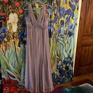 Tulle Hitherto gown in mauve